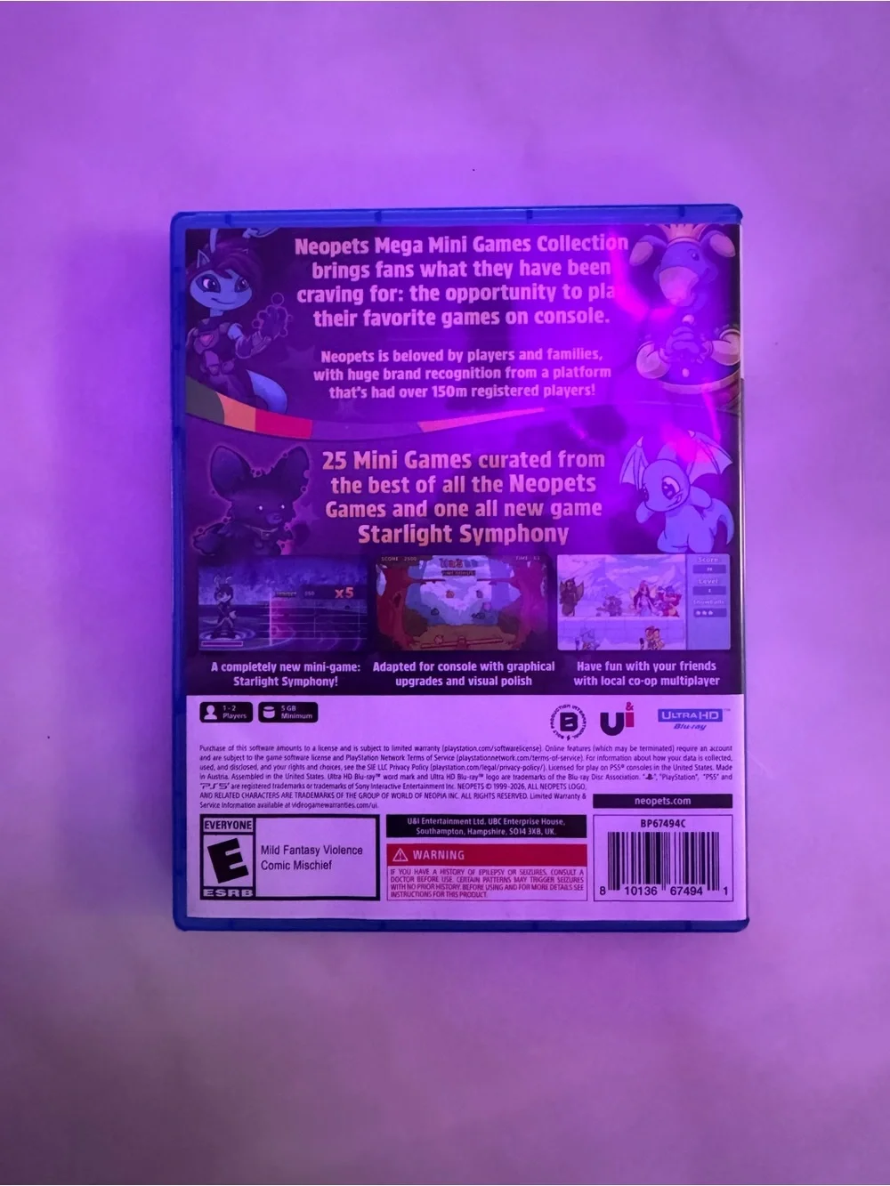 Sony PS5 Neopets Mega Mini Games Collection